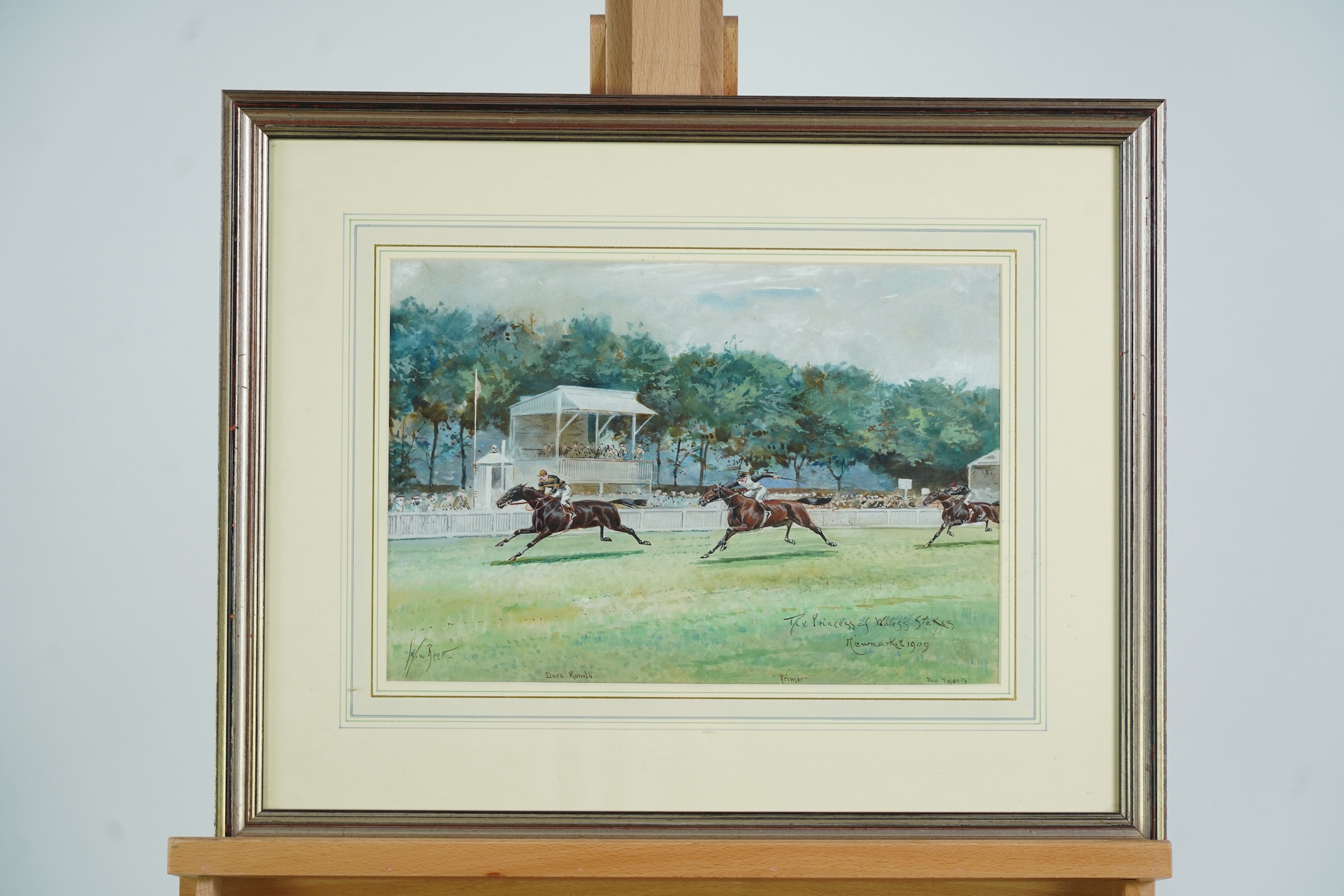 John Beer (c.1860-c.1930), 'The Princess of Wales Stakes, Newmarket, 1909'